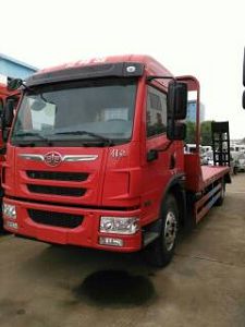 解放龍V單橋挖機運輸車