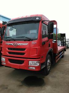 解放龍V單橋挖機運輸車