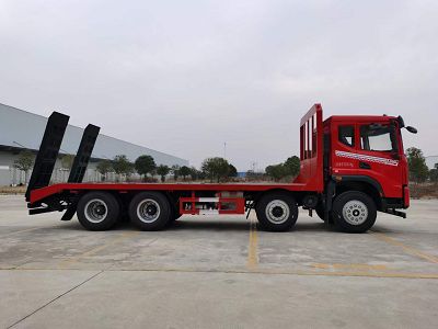 東風華神前四后八挖機平板拖車